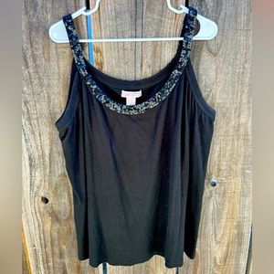 Silhouettes embellished cami
